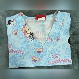 Disney Popeye S Scrub Top
